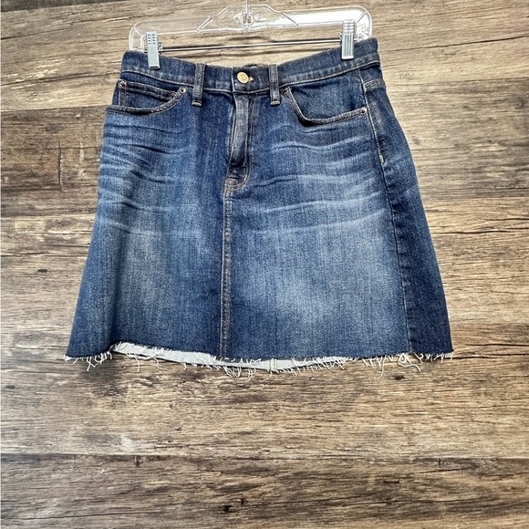 J Crew Blue Jean Denim Mini Skirt Casual Women’s 28 - Picture 1 of 6